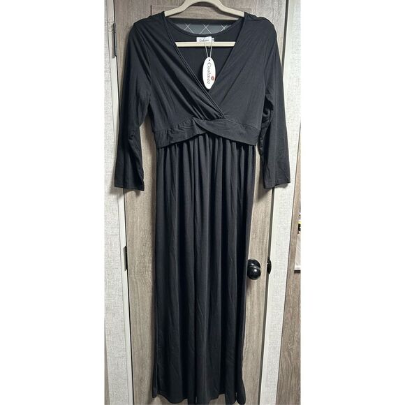 NEW Coolmee Maternity Dress V-Neck M 3/4 Sleeve M - Picture 5 of 6